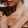 Icy Cool Pearl Necklace Gold