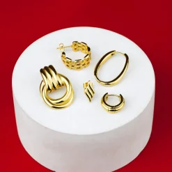 Infinity Loop Hoops Gold