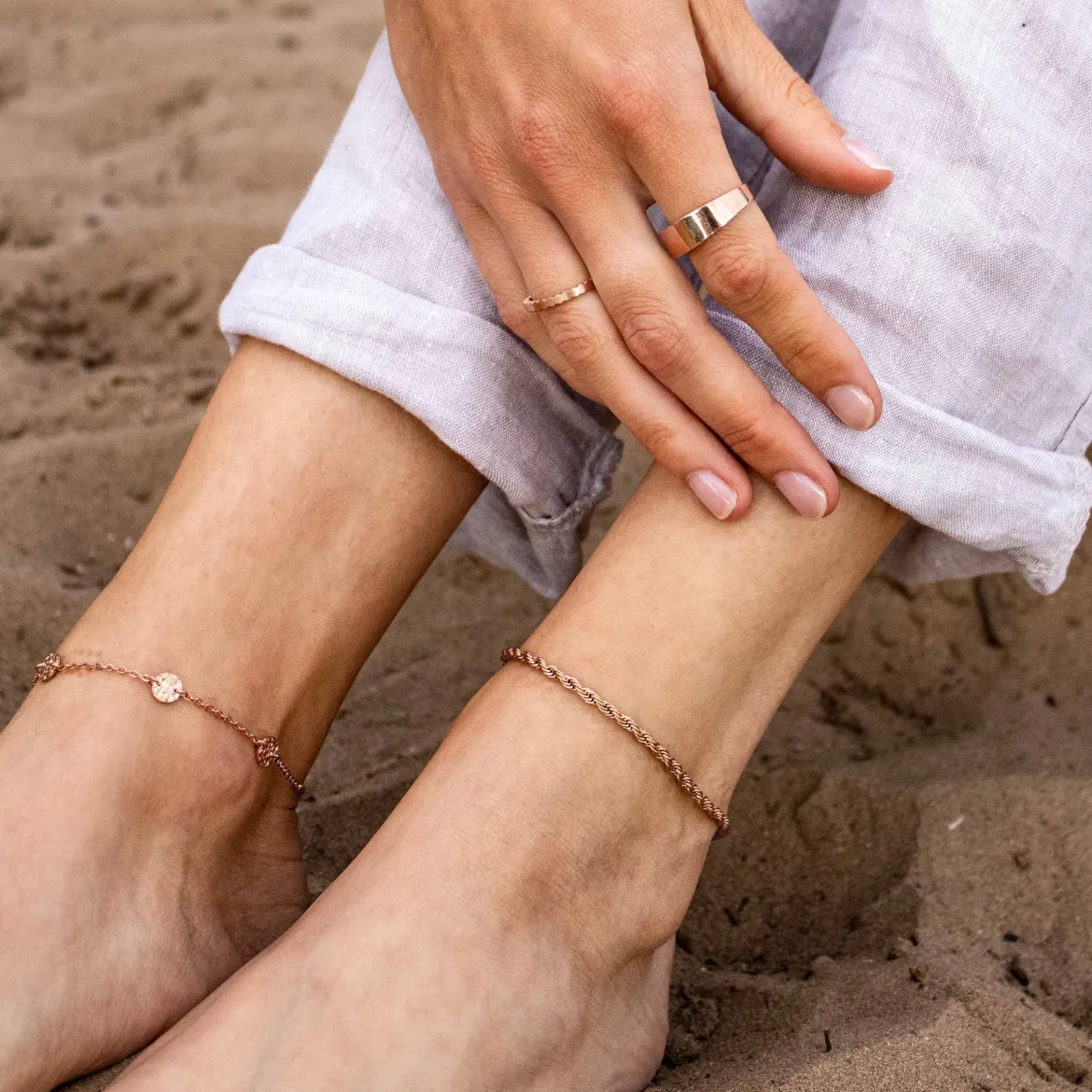 Jada Anklet Roségold