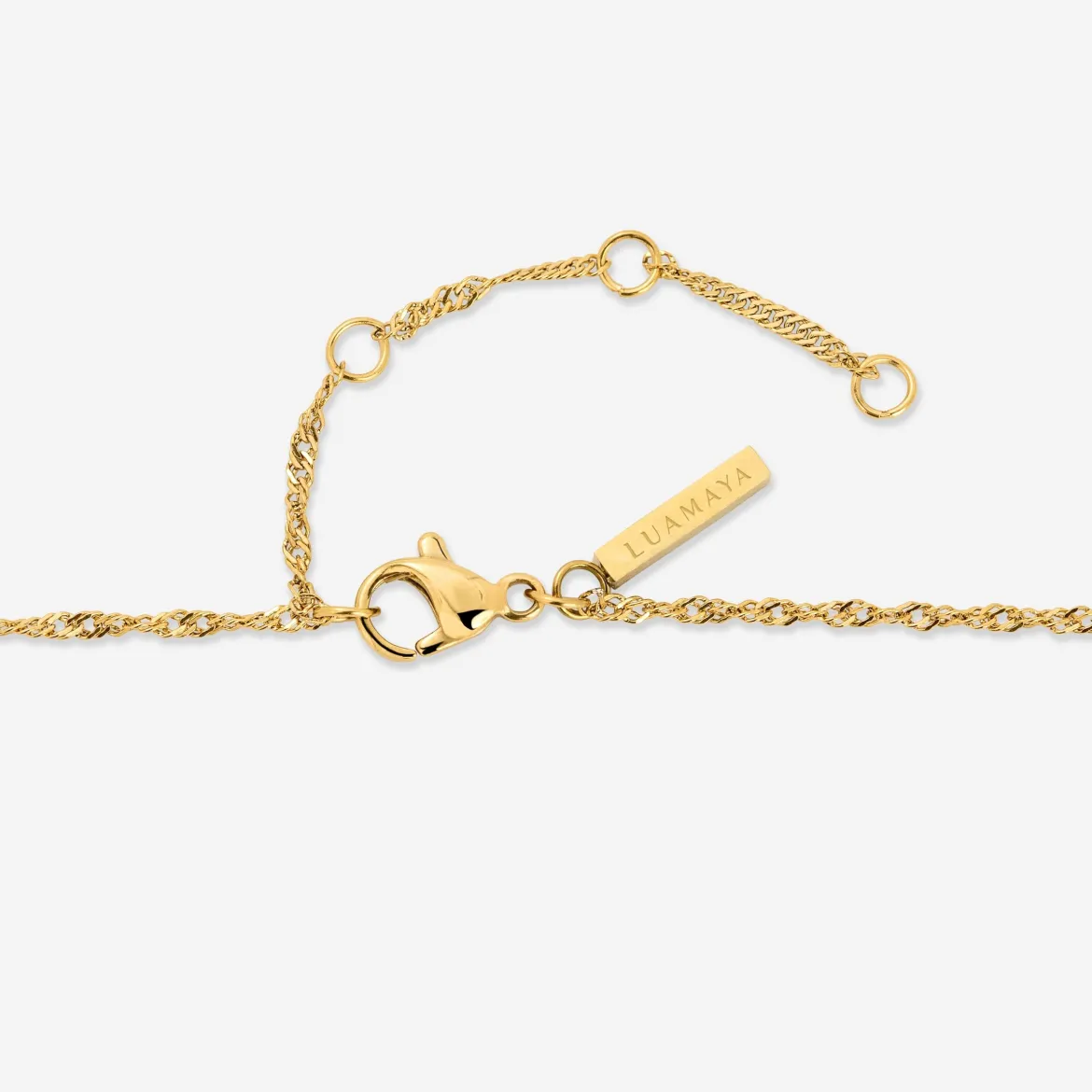 Letter Necklace Gold - A