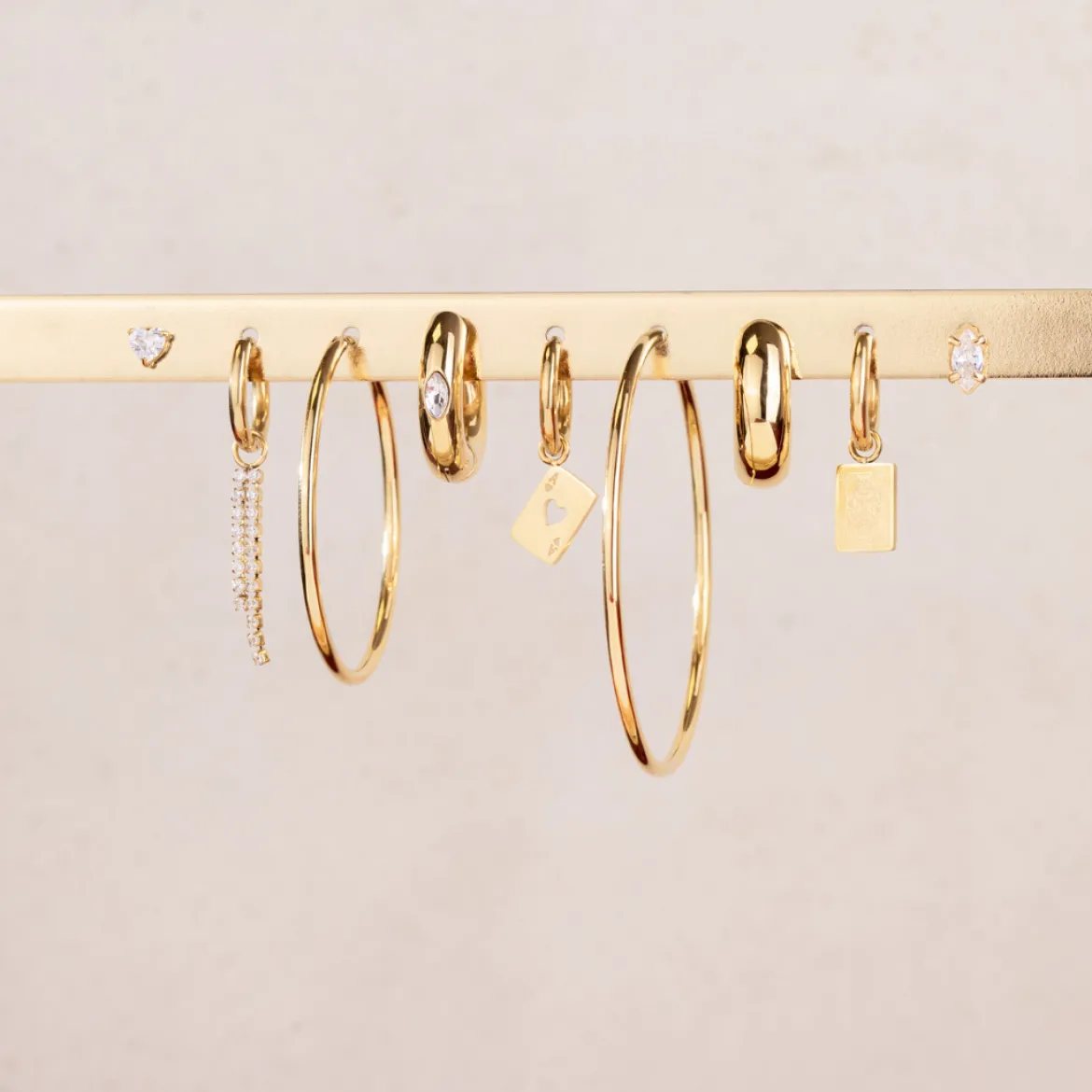 Like a Queen Oval Hoop Set Baby Roségold