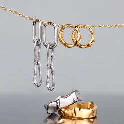 Liquid Shape Hoopies Roségold