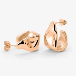 Liquid Shape Studs Roségold
