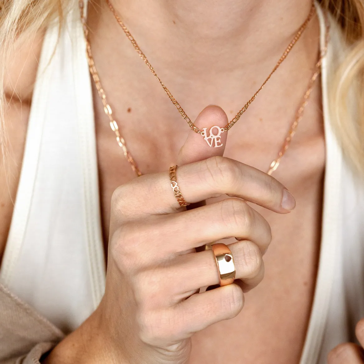 Lots of Love Necklace Roségold