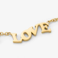 Love is Love Necklace Gold