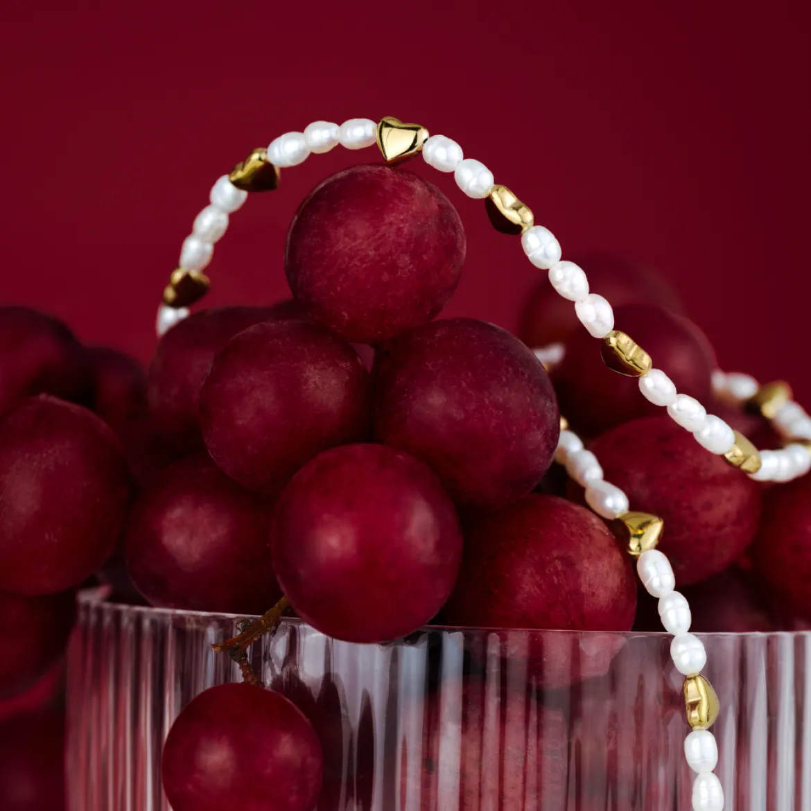 Love Pearls Necklace Silber