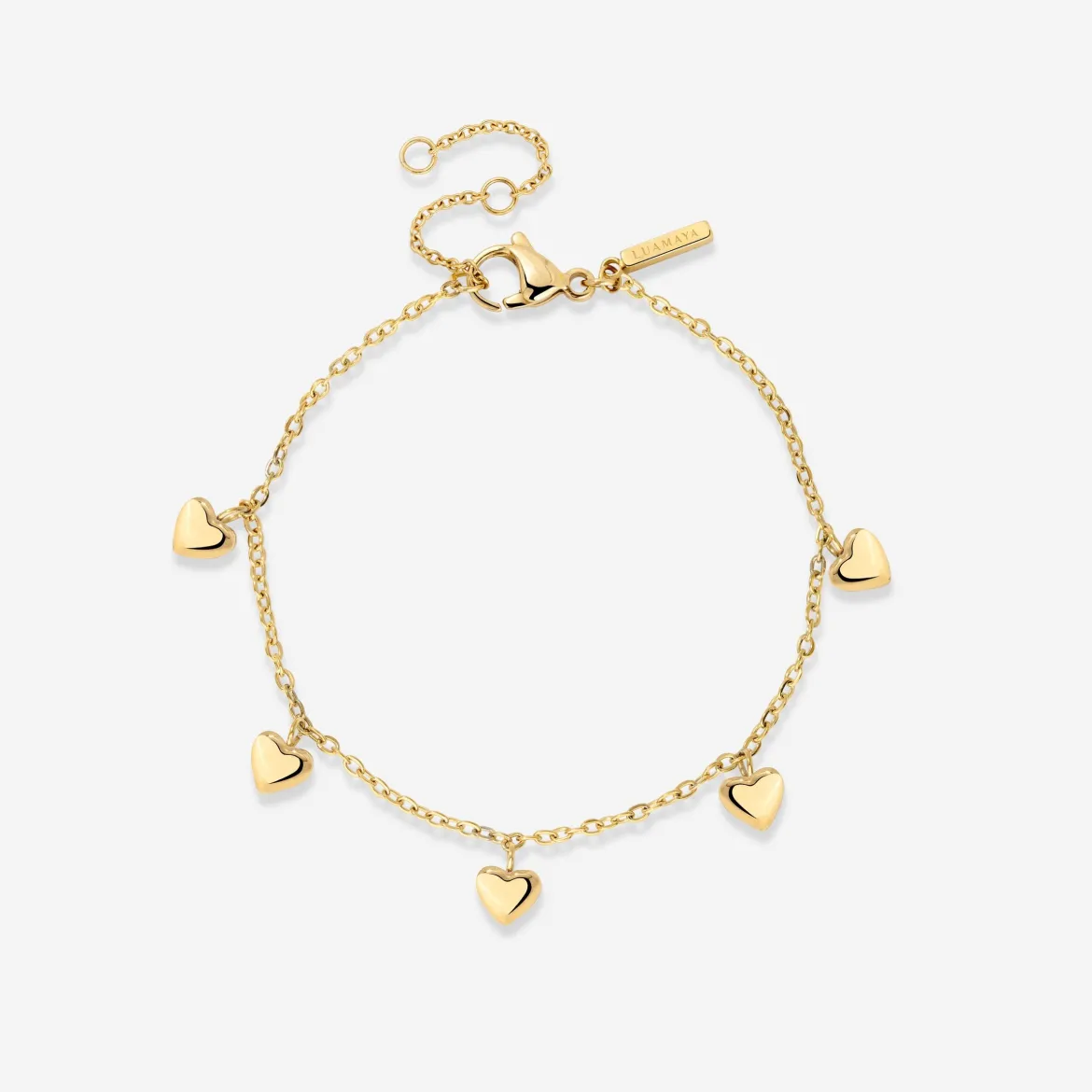 Lovely Heart Bracelet Gold