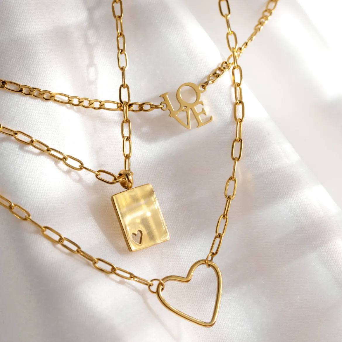 Loving Heart Necklace Gold