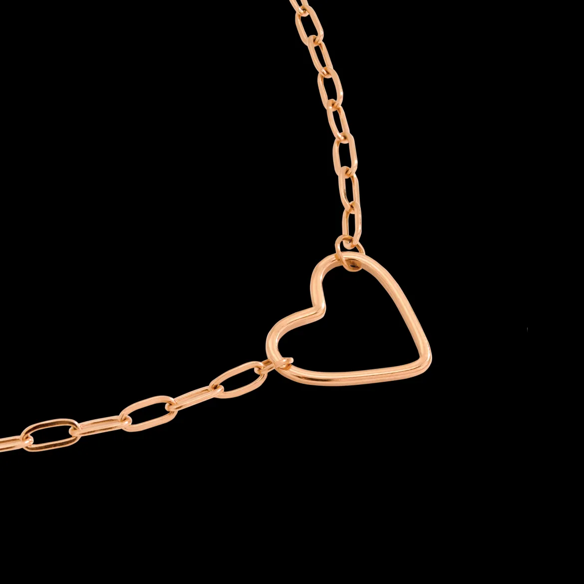 Loving Heart Necklace Roségold