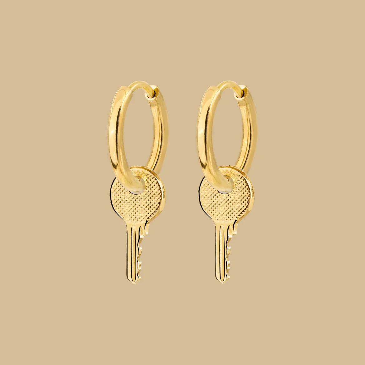 Low-key Hoop Set Small Gold