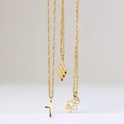 Lustrous Pendant Necklace Silber