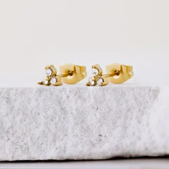 Luz Studs Gold