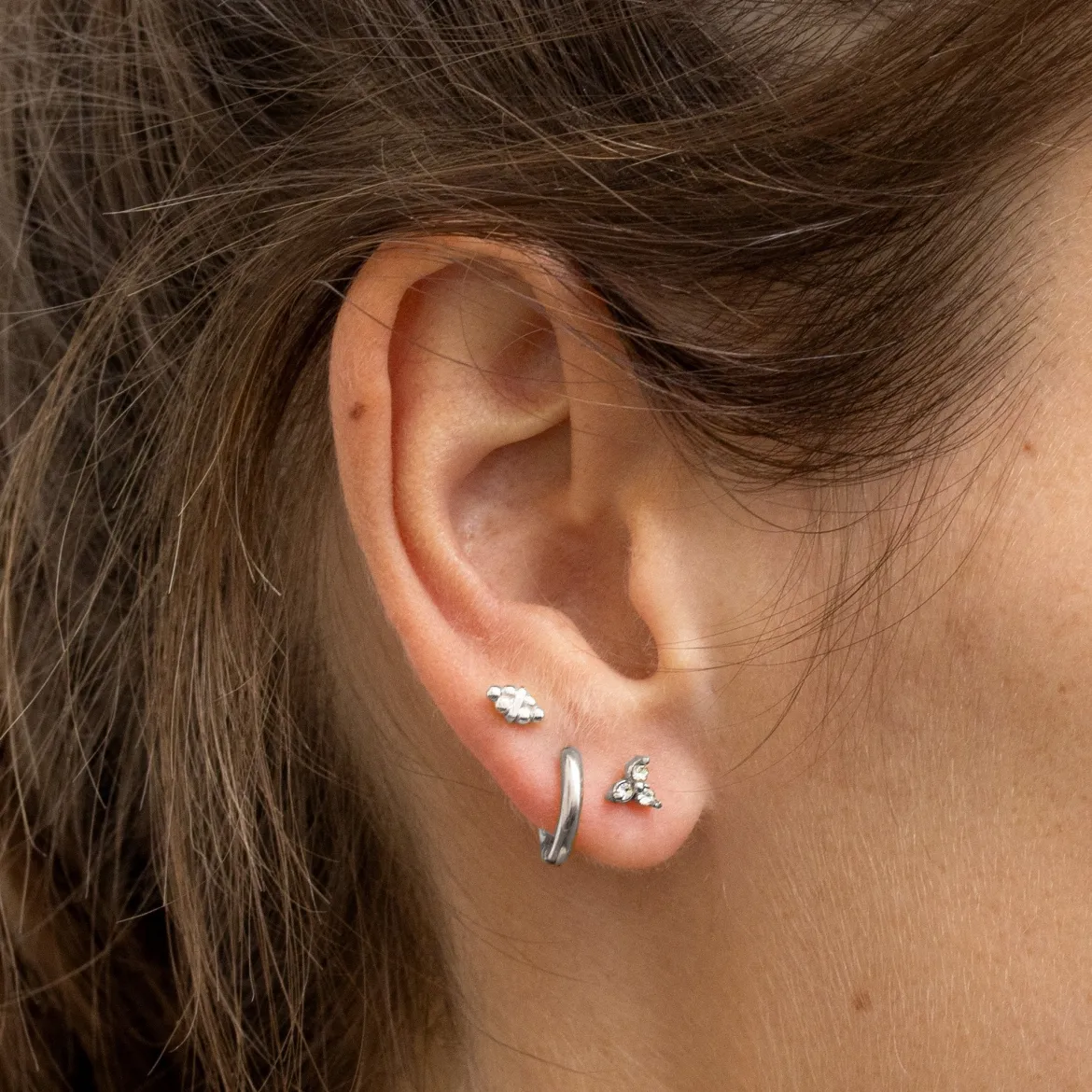 Luz Studs Silber