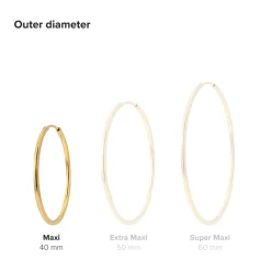 Maxi Hoops Roségold