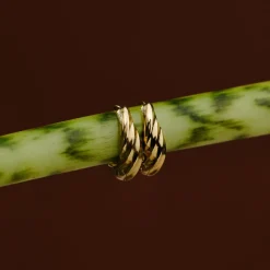Mini Twist Hoops Gold
