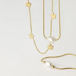 Minimalist Pearl Bracelet Roségold