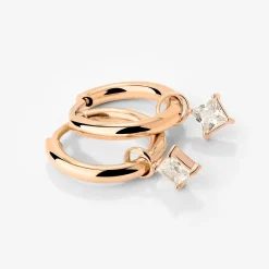North Star Hoop Set Small Roségold