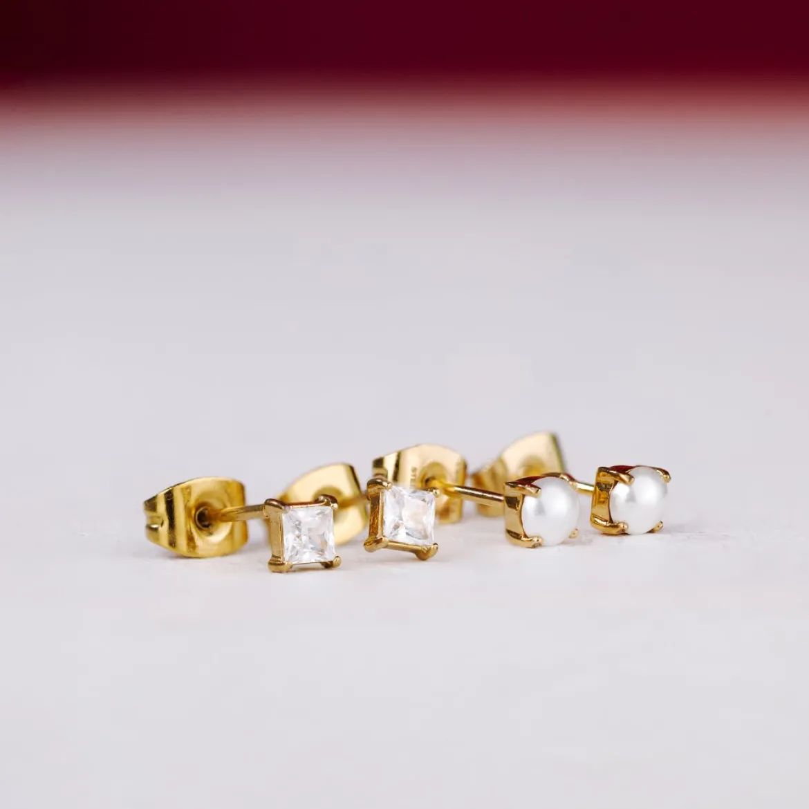 North Star Studs Silber