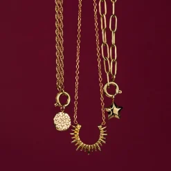 Nova Oval Links Necklace Set Roségold