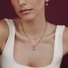 Nova Oval Links Necklace Set Gold