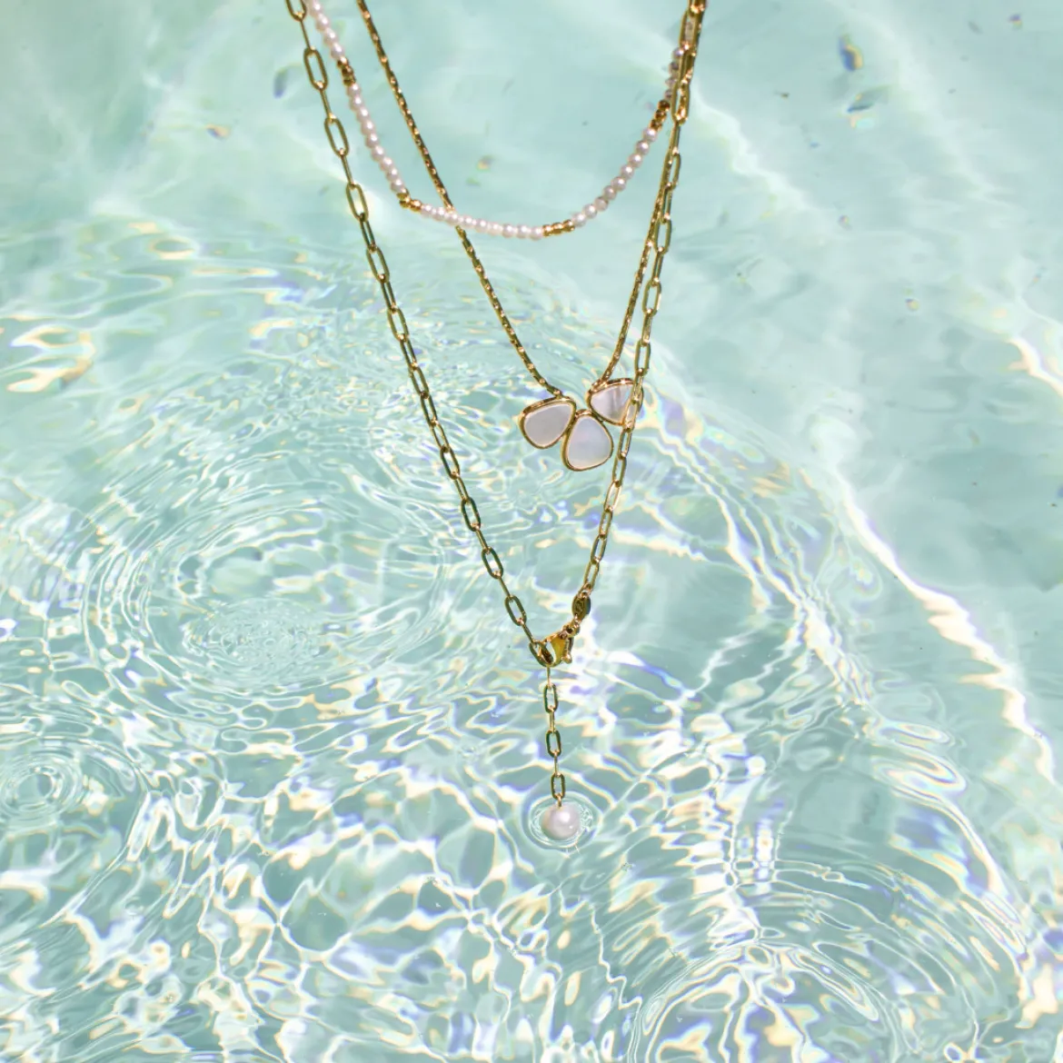Ocean Find Y-Necklace Silber