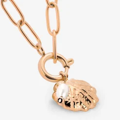 Ocean Lovers Oval Links Necklace Set Roségold