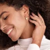 Oval Hoops Baby Gold