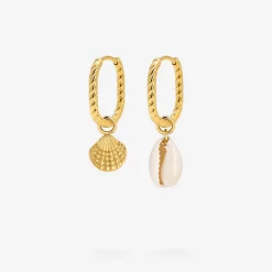 Oval Twisted Hoop Set Baby