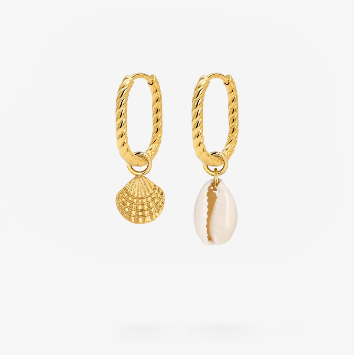 Oval Twisted Hoop Set Baby
