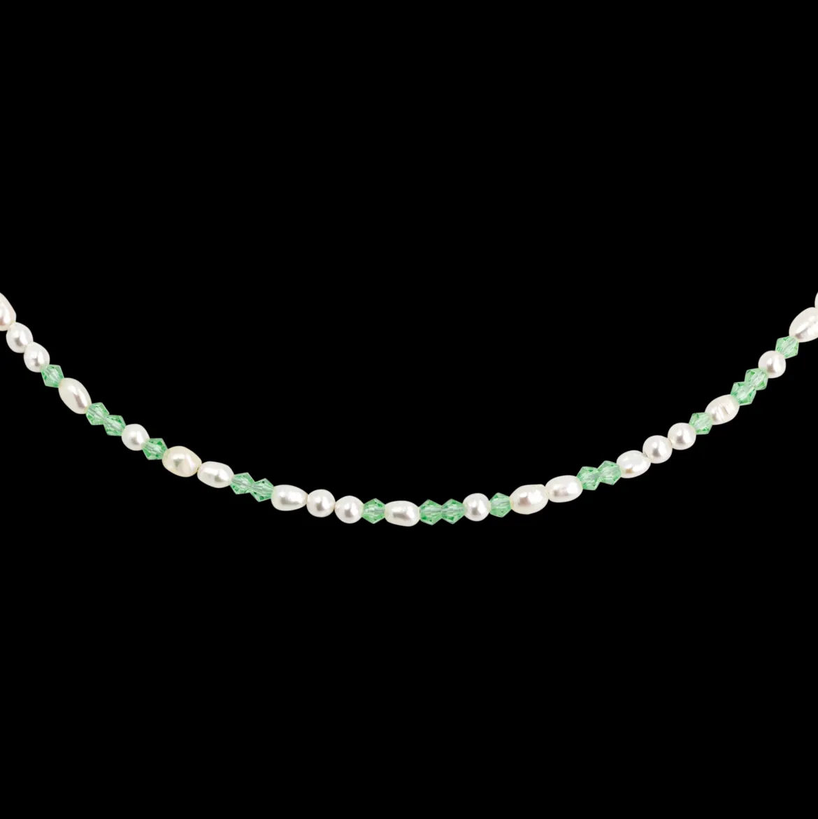 Perlita Verde Necklace Roségold