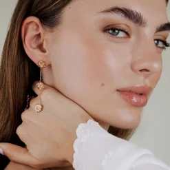 Petal Fall Studs Roségold