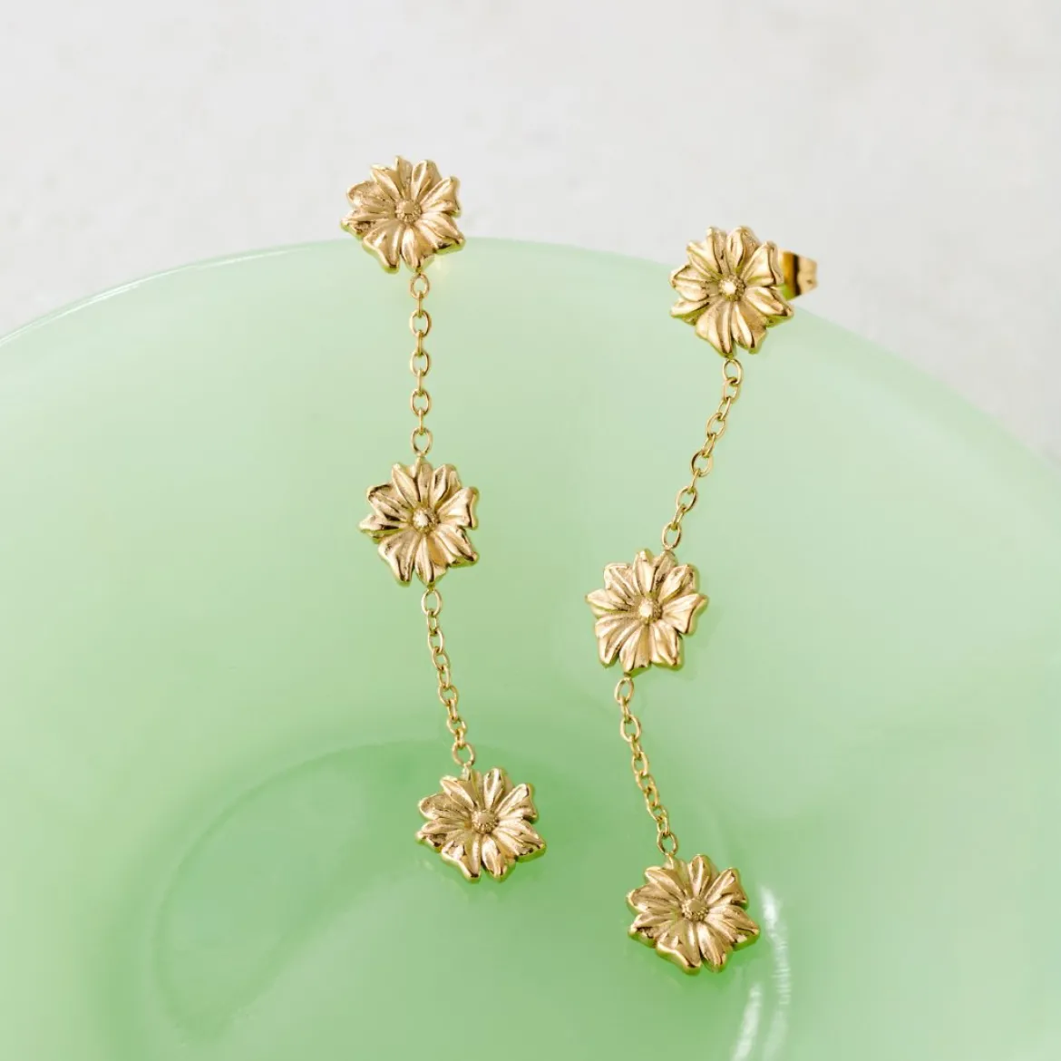 Petal Fall Studs Roségold