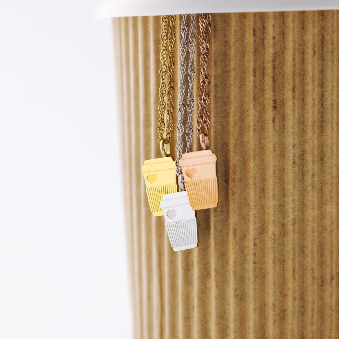 Petit Café Necklace Silber