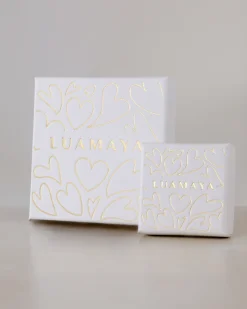 Pillow Hearts Earrings Gold
