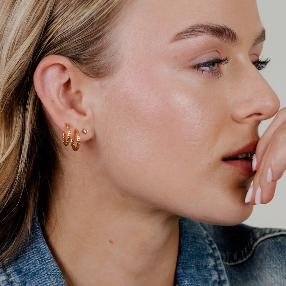 Prism Hoops Small Roségold