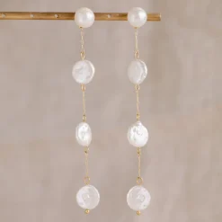 Pure Love Pearl Earrings Gold