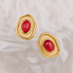 Scarlet Treasure Studs Roségold