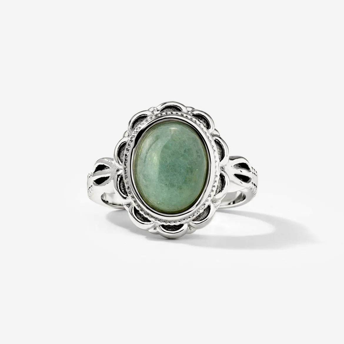 Sea Glass Ring Silber