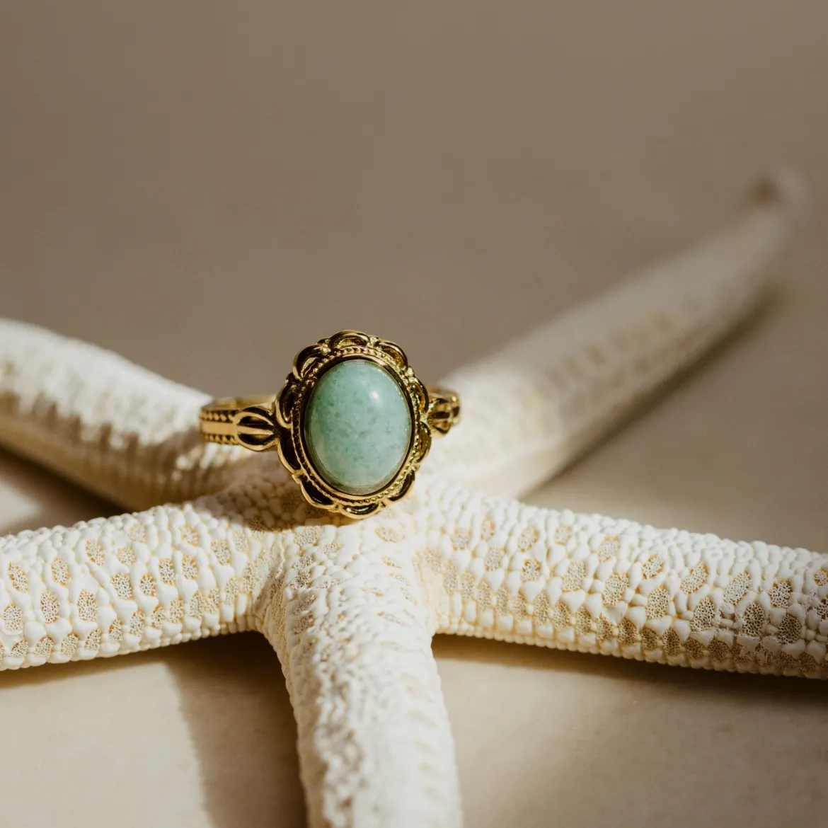 Sea Glass Ring Silber