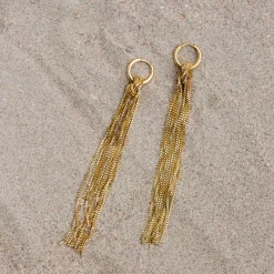 Sea Strands Hoop Set Small Silber