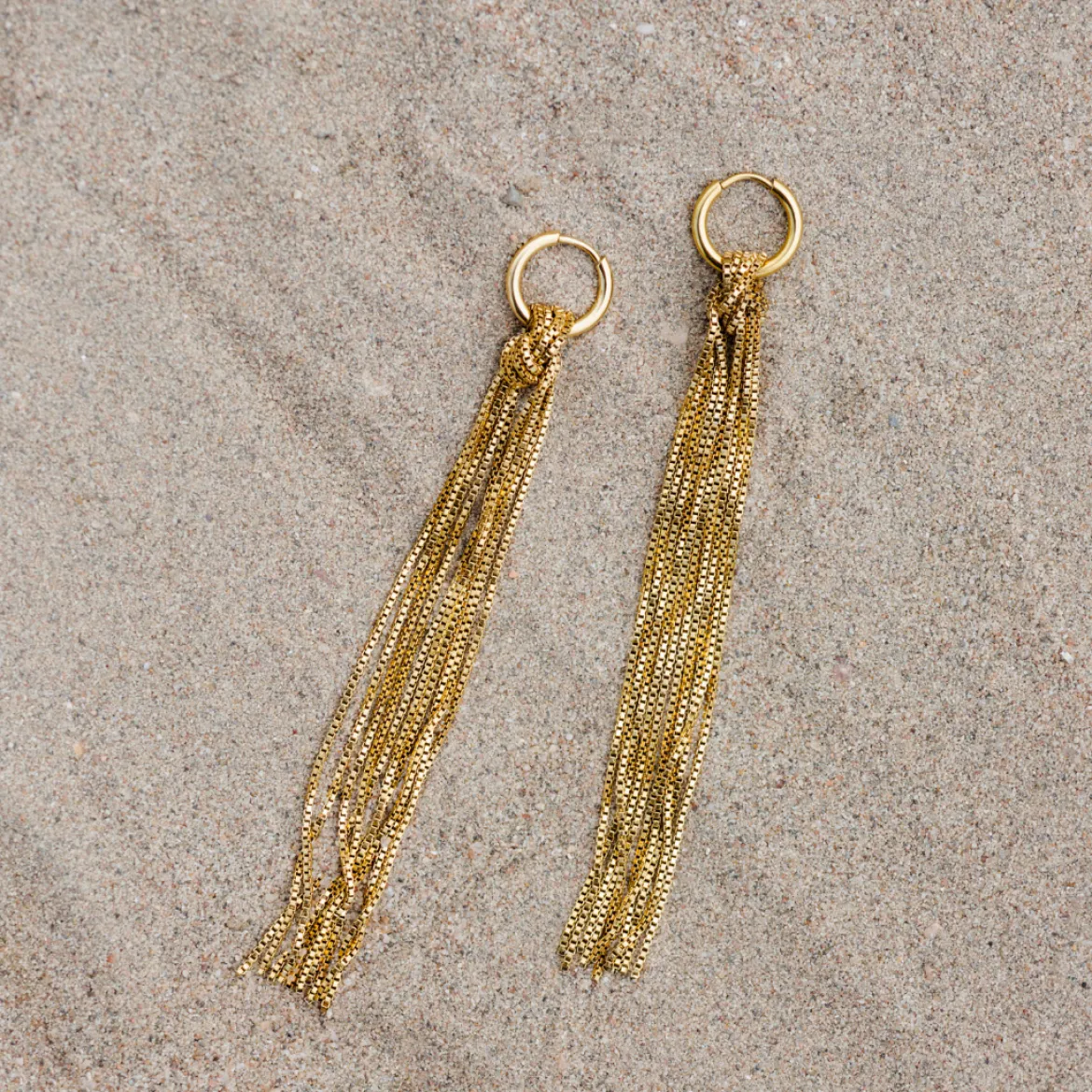 Sea Strands Hoop Set Small Gold