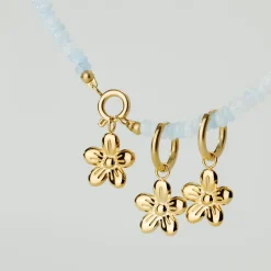 Seastone Charm Necklace Gold