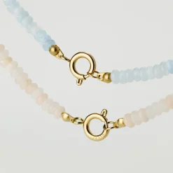 Seastone Charm Necklace Roségold
