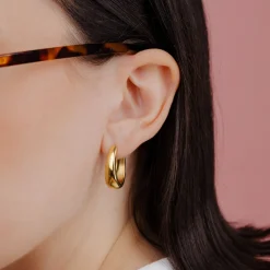 Seeker Hoops Medium Gold