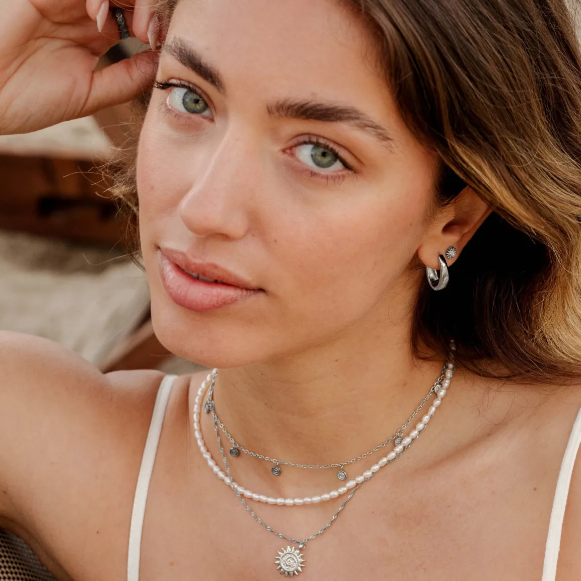 Seeker Hoops Small Silber