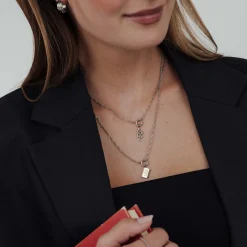 Serpent Singapore Chain Necklace Set Silber