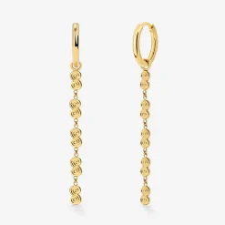 Serpent's Whisper Hoop Set Small Gold