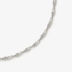 Slim Singapore Anklet Silber