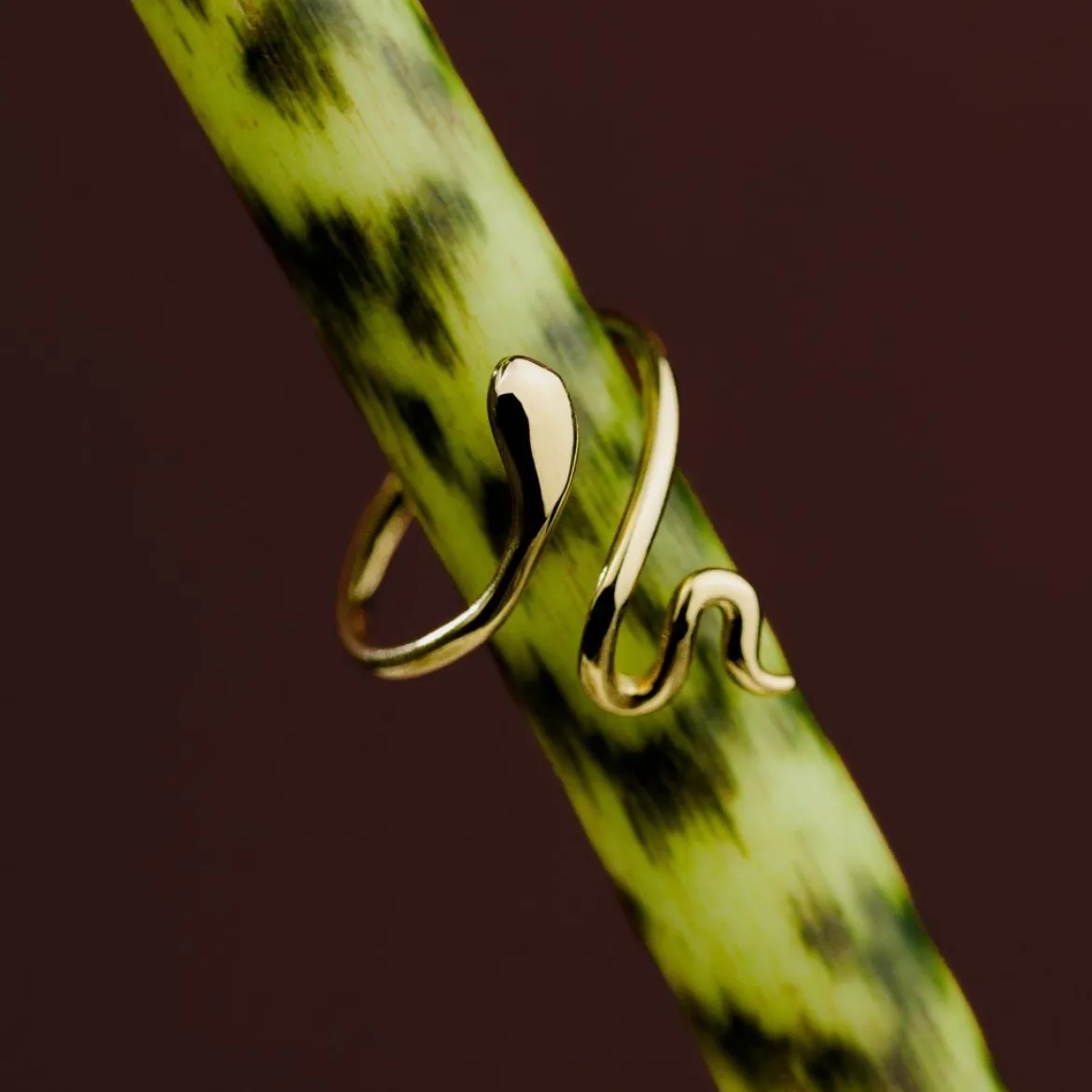 Slim Snake Ring Silber