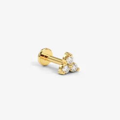 Sparkle Piercing Stud Gold